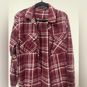 Pinkish Purple Flannel Sweater
